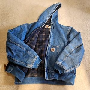 Vintage Denim Carhartt JB1198 Blanket Lined Coat Large